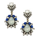 Aukai Aurora Opal Teardrop Art Deco Earrings